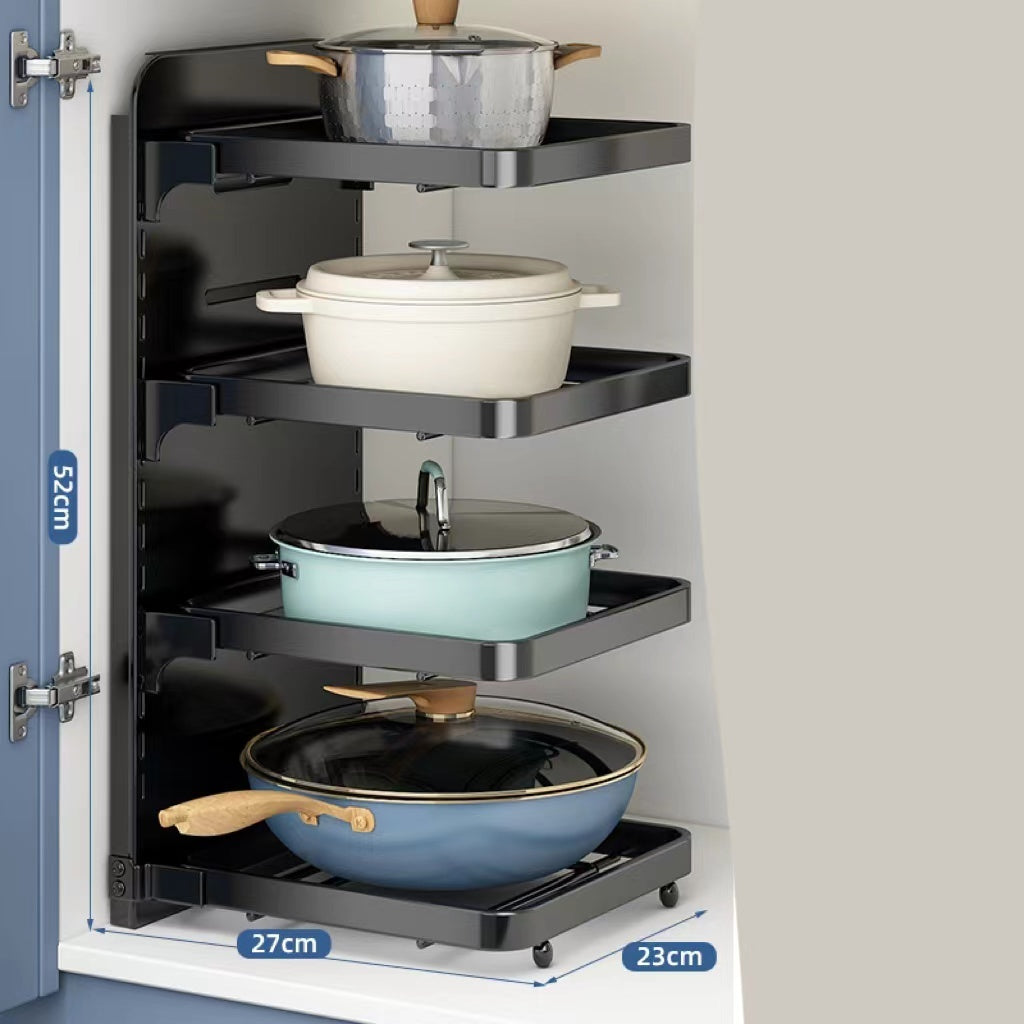 Multi-layer Shelving Pot Under The Cabinet