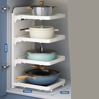 Multi-layer Shelving Pot Under The Cabinet
