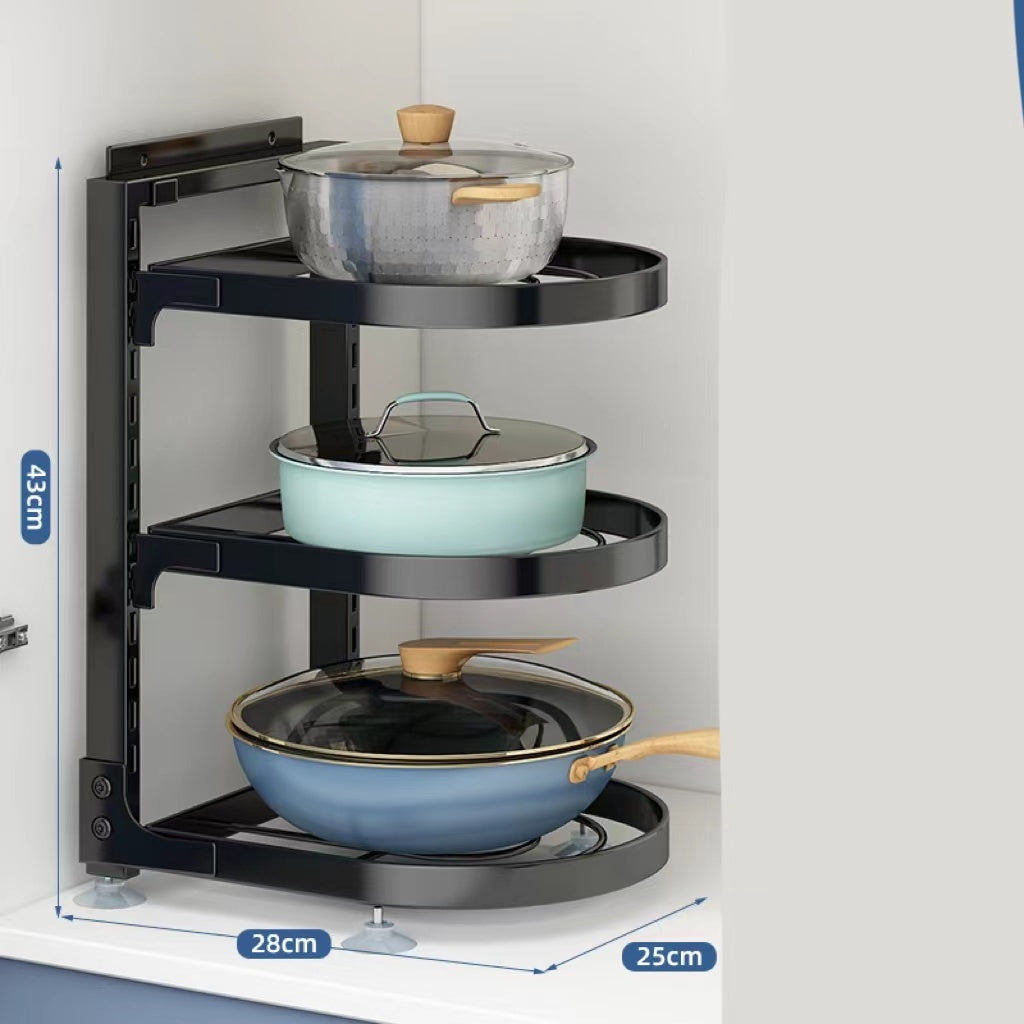 Multi-layer Shelving Pot Under The Cabinet