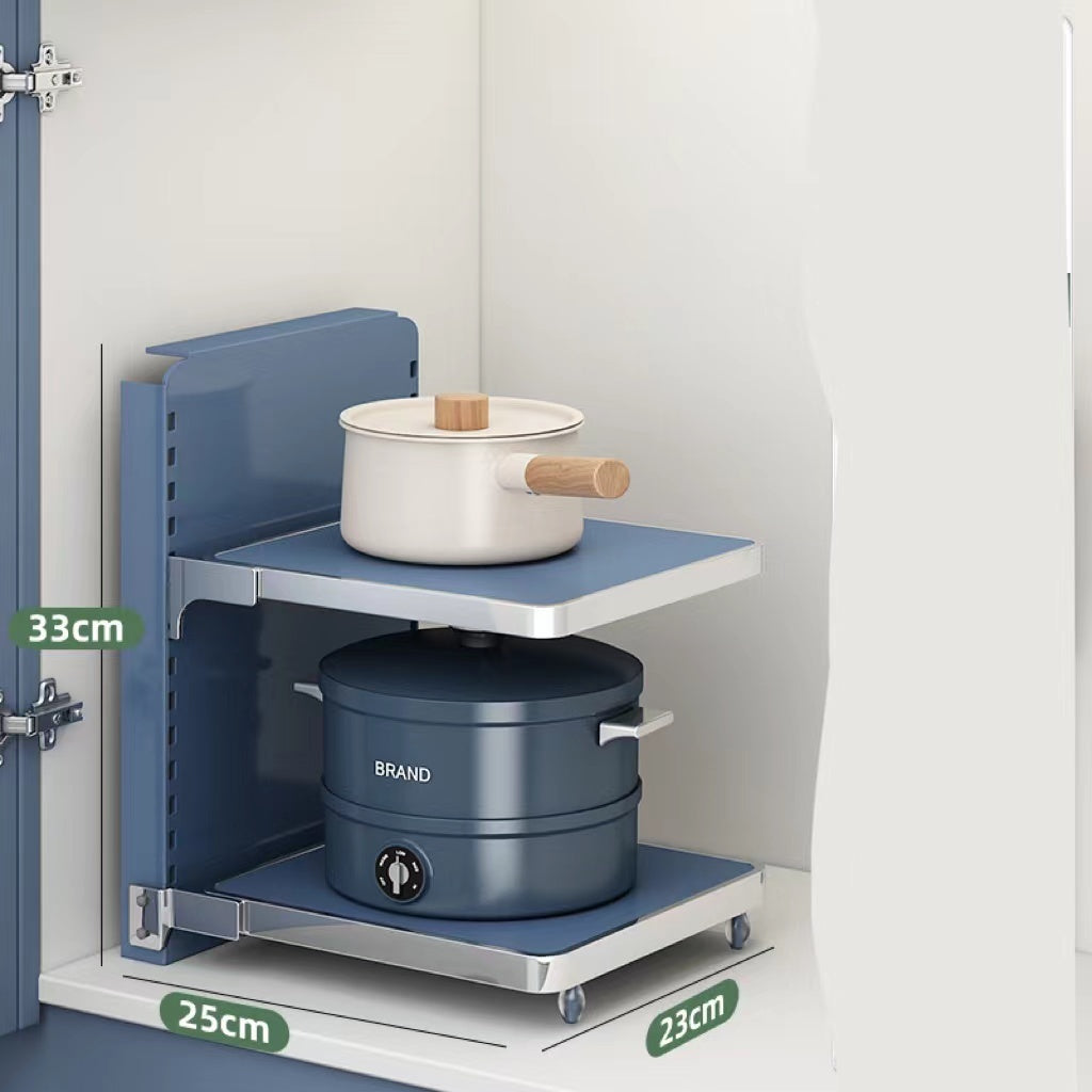 Multi-layer Shelving Pot Under The Cabinet