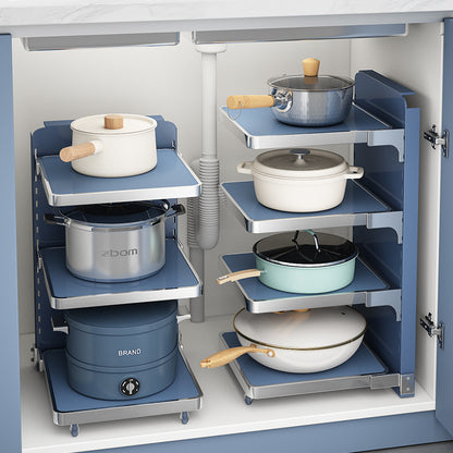 Multi-layer Shelving Pot Under The Cabinet