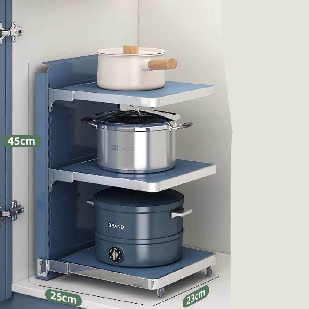 Multi-layer Shelving Pot Under The Cabinet