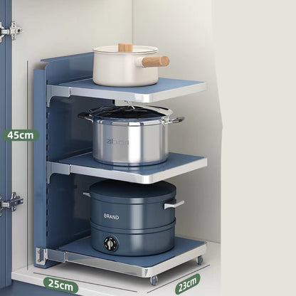 Multi-layer Shelving Pot Under The Cabinet