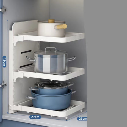 Multi-layer Shelving Pot Under The Cabinet