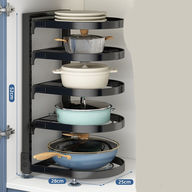 Multi-layer Shelving Pot Under The Cabinet